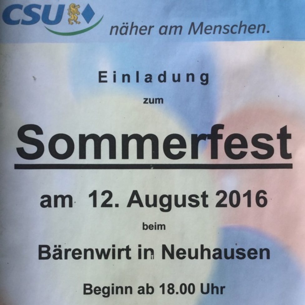 CSU Sommerfest